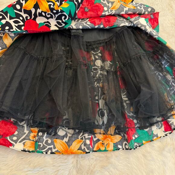 VTG 90s DBA-LA Floral Halter Dress 7 - Picture 4 of 12